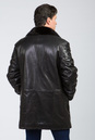 Мужская кожаная куртка из натуральной кожи на меху с воротником, отделка норка 3600049-4